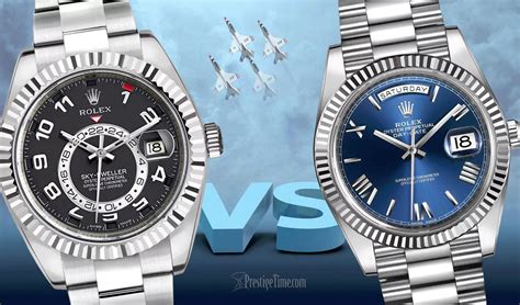 rolex day date 40 vs sky dweller|Rolex Sky-Dweller red triangle.